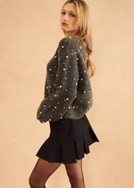 Load image into Gallery viewer, John &amp; Jenn Sweater with Pearls Augustus
