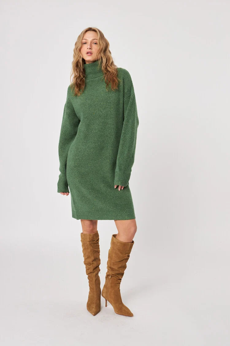 John & Jenn Kyler Sweater Dress Green