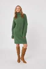 Load image into Gallery viewer, John &amp; Jenn Kyler Sweater Dress Green
