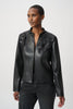 Joseph Ribkoff Edgy Faux Leather Collared Jacket
