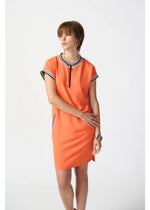 Load image into Gallery viewer, Joseph Ribkoff Orange Jersey Dress
