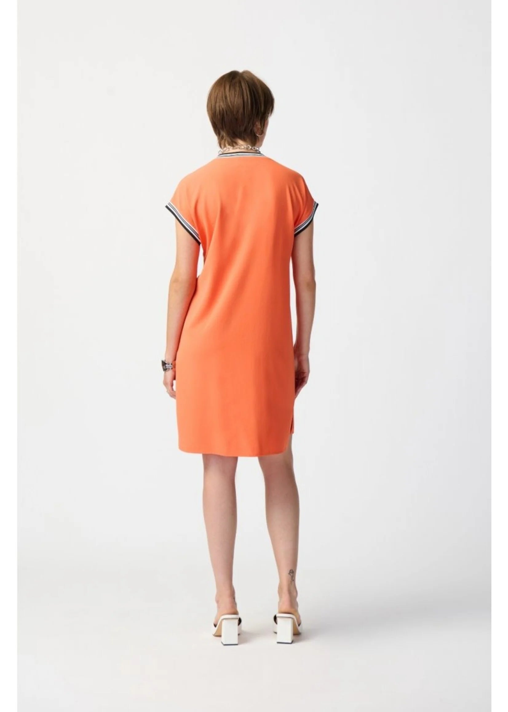 Joseph Ribkoff Orange Jersey Dress