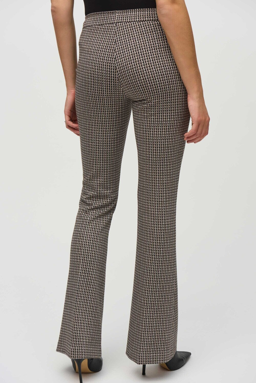 Joseph Ribkoff Flare Fit Trousers In Houndstooth