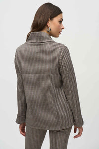 Joseph Ribkoff Turtleneck Houndstooth Pullover