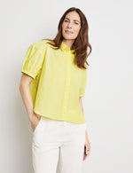 Load image into Gallery viewer, Gerry Weber Yellow Cotton Blouse
