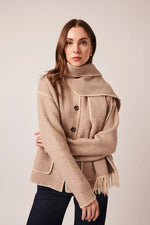 Load image into Gallery viewer, Line  Cardigan Kingsly in Soft Mink
