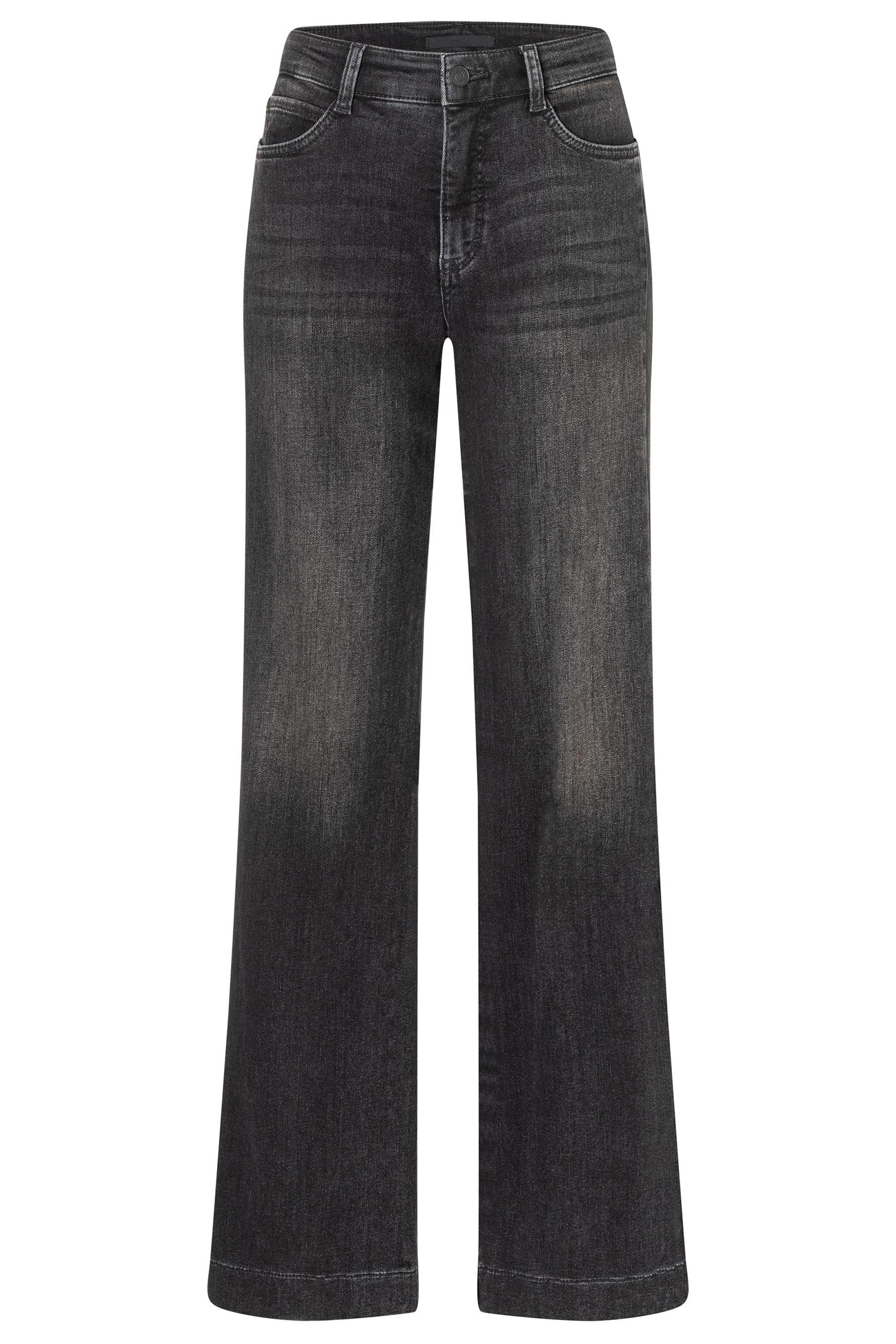 Mac WIDE GALON BLACK AUTHENTIC STRETCH DENIM