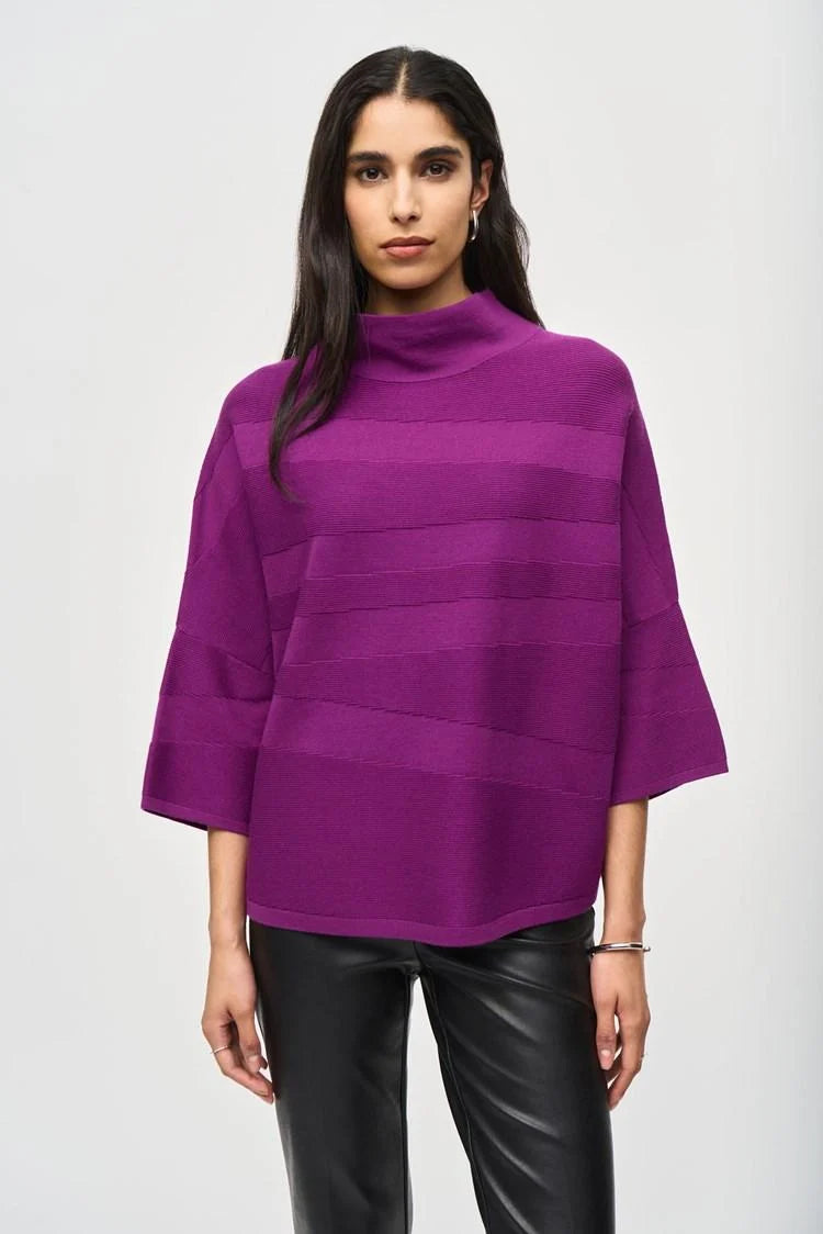 Purple cowl neck sweater hotsell