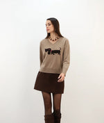 Load image into Gallery viewer, Estheme Cashmere Sweater with a Doggy
