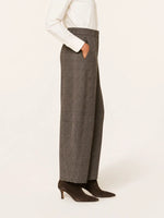 Load image into Gallery viewer, Cambio Edita Mouline Check Brown/Grey Pant
