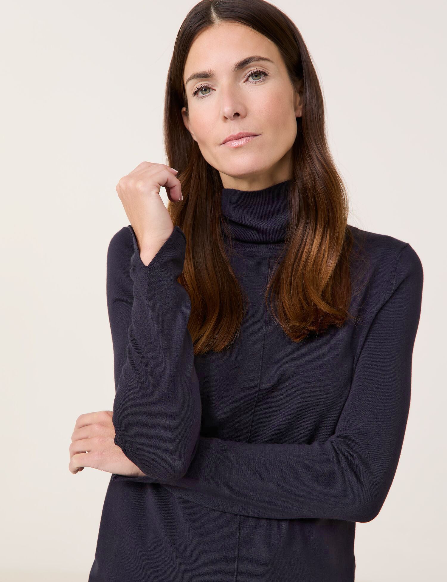 Gerry Weber Turtleneck Sweater in Navy