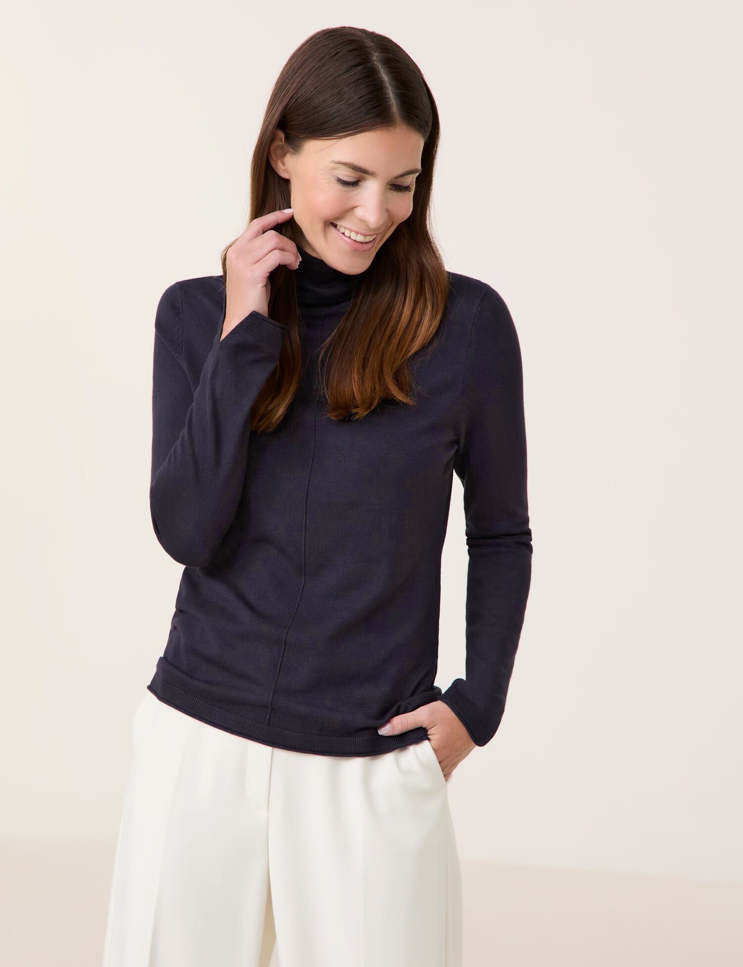 Gerry Weber Turtleneck Sweater in Navy