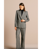 Load image into Gallery viewer, RIANI GLENCHECK JERSEY WIDE-FIT TROUSERS

