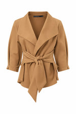 Load image into Gallery viewer, Iris Setlakwe Raw Edge Wrap Blouse
