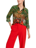 Load image into Gallery viewer, Marc Cain Printed Silk Blouse
