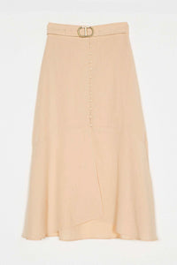 Twinset Woven Skirt in Almond