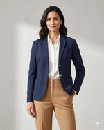 Load image into Gallery viewer, Circolo Slim Fit Oxford Cloth Blazer
