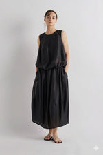 Load image into Gallery viewer, Meimeij Draped Pull On Maxi Skirt
