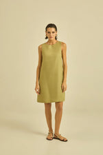 Load image into Gallery viewer, Maria Bellentani sleeveless Dress in pure linen
