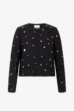 Load image into Gallery viewer, Weill City Mikado bouclé tweed jacket with studs and stars
