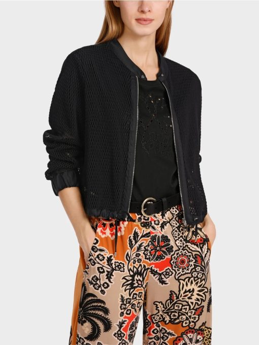 Marc Cain Draw String jacket in mesh