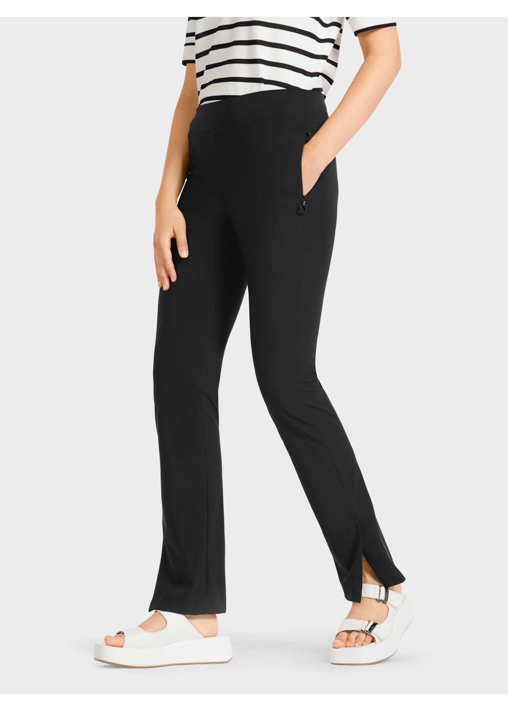 Marc Cain Slim Fit Stretch pant with slit cuff