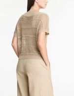 Load image into Gallery viewer, Sarah Pacini Mesh Sweater with Cap Sleeve
