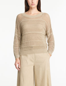Sarah Pacini Mesh Sweater long sleeve
