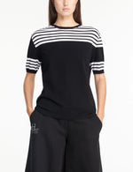 Load image into Gallery viewer, Sarah Pacini Sweater with Bold stripe
