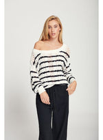 Load image into Gallery viewer, LINE STRIPED SWEATER
