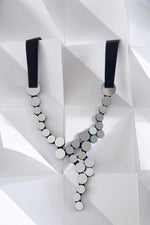 Load image into Gallery viewer, Iskin Sisters Abstraction Necklace V Small - Silver
