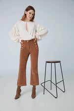 Load image into Gallery viewer, Iris Setlawke Crop Flared Sailor Pant
