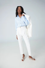 Load image into Gallery viewer, Iris Cropped pleated pants ivory
