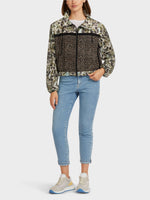 Load image into Gallery viewer, Marc Cain Sport pattern-mix zip-up jacket
