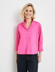 Gerry Weber Cotton Blouse In Pink