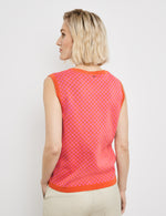 Load image into Gallery viewer, Gerry Weber S/L Top Orange/Pink Pattern
