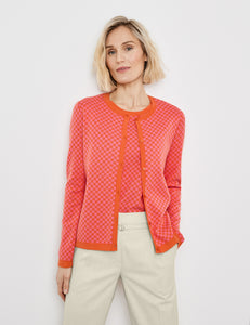 Gerry Weber Cardigan Orange/Pink pattern